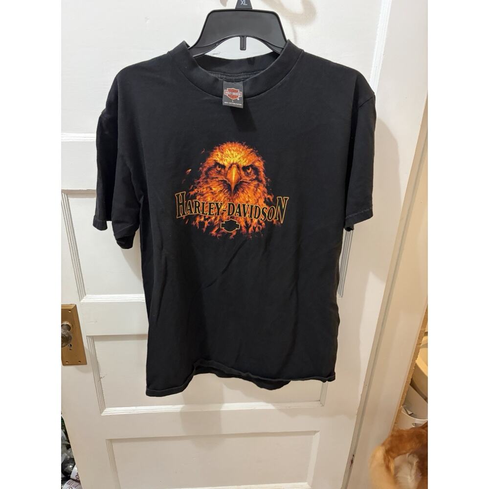 Adamec's Harley Davidson Black T-Shirt Men's XL Orange Park,FL Vintage USA